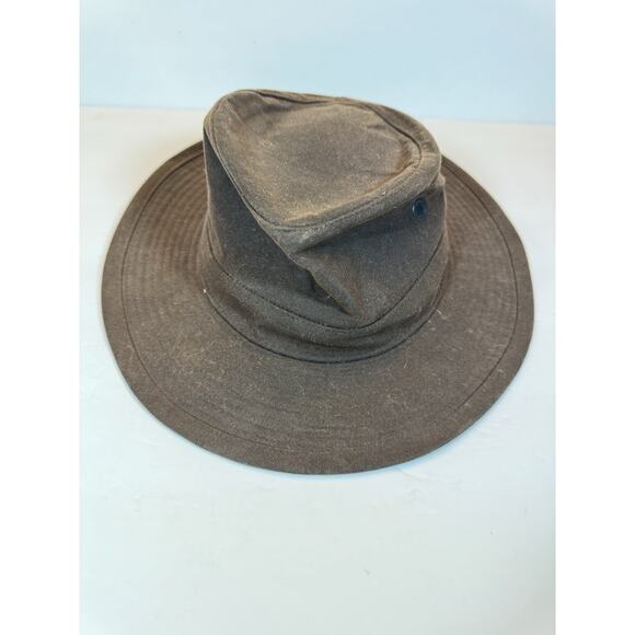 XL Orvis Waxed Cotton Bucket Hat Rain - Picture 1 of 8
